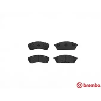 Jeu de 4 plaquettes de frein avant BREMBO P 78 008