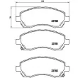 Jeu de 4 plaquettes de frein avant BREMBO P 78 009 - Visuel 2