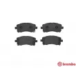 Jeu de 4 plaquettes de frein avant BREMBO P 78 010 - Visuel 1