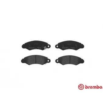 Jeu de 4 plaquettes de frein avant BREMBO P 78 012