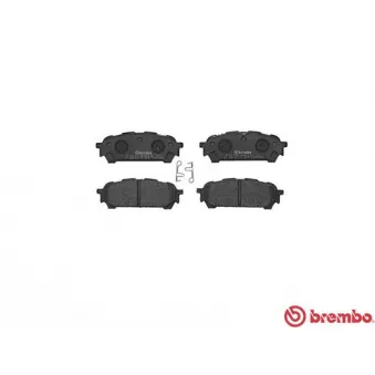 Jeu de 4 plaquettes de frein arrière BREMBO P 78 014