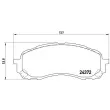 Jeu de 4 plaquettes de frein avant BREMBO P 78 015 - Visuel 2