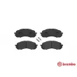 Jeu de 4 plaquettes de frein avant BREMBO P 78 015 - Visuel 1