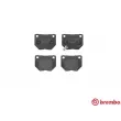 Jeu de 4 plaquettes de frein arrière BREMBO P 78 016 - Visuel 1