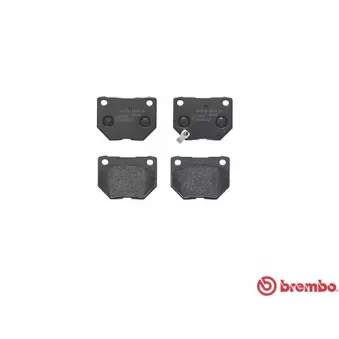 Jeu de 4 plaquettes de frein arrière BREMBO P 78 016