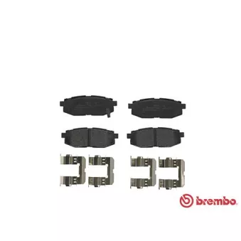 Jeu de 4 plaquettes de frein arrière BREMBO P 78 018