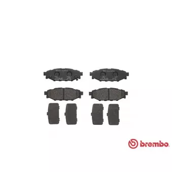 Jeu de 4 plaquettes de frein arrière BREMBO P 78 020