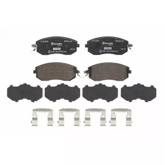 Jeu de 4 plaquettes de frein avant BREMBO P 78 021X