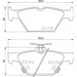 Jeu de 4 plaquettes de frein arrière BREMBO P 78 026 - Visuel 2