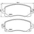 Jeu de 4 plaquettes de frein avant BREMBO P 78 028 - Visuel 2