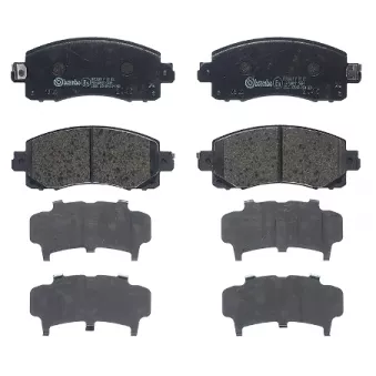 Jeu de 4 plaquettes de frein avant BREMBO P 78 028