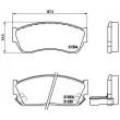Jeu de 4 plaquettes de frein avant BREMBO P 79 005 - Visuel 2