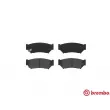 Jeu de 4 plaquettes de frein avant BREMBO P 79 008 - Visuel 1