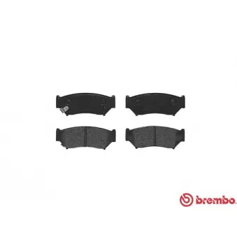 Jeu de 4 plaquettes de frein avant BREMBO P 79 008