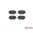 Jeu de 4 plaquettes de frein avant BREMBO P 79 009 - Visuel 1