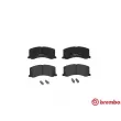 Jeu de 4 plaquettes de frein avant BREMBO P 79 010 - Visuel 1