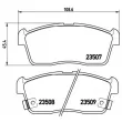 Jeu de 4 plaquettes de frein avant BREMBO P 79 012 - Visuel 2