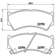 Jeu de 4 plaquettes de frein avant BREMBO P 79 013 - Visuel 2