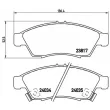 Jeu de 4 plaquettes de frein avant BREMBO P 79 014 - Visuel 2