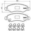 Jeu de 4 plaquettes de frein avant BREMBO P 79 015 - Visuel 2