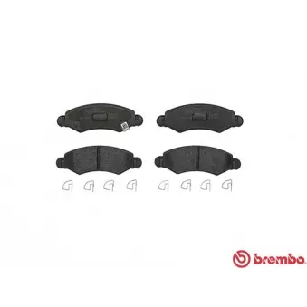 Jeu de 4 plaquettes de frein avant BREMBO P 79 015