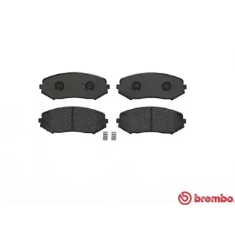Jeu de 4 plaquettes de frein avant BREMBO