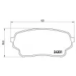 Jeu de 4 plaquettes de frein avant BREMBO P 79 019 - Visuel 2