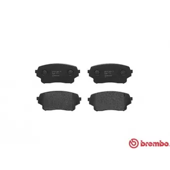 Jeu de 4 plaquettes de frein avant BREMBO P 79 019