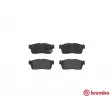 Jeu de 4 plaquettes de frein avant BREMBO P 79 020 - Visuel 1