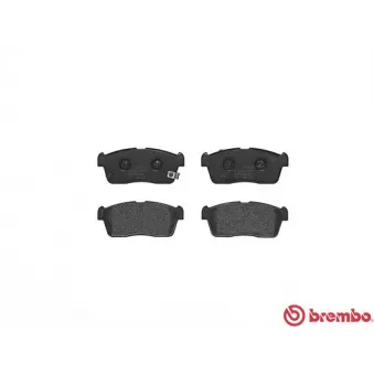 Jeu de 4 plaquettes de frein avant BREMBO