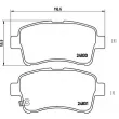 Jeu de 4 plaquettes de frein avant BREMBO P 79 021 - Visuel 2