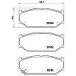 Jeu de 4 plaquettes de frein avant BREMBO P 79 023 - Visuel 2