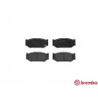 Jeu de 4 plaquettes de frein avant BREMBO P 79 023 - Visuel 1