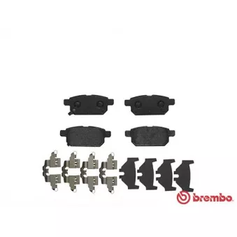 Jeu de 4 plaquettes de frein arrière BREMBO P 79 029