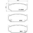 Jeu de 4 plaquettes de frein avant BREMBO P 79 031 - Visuel 2