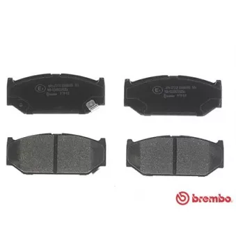 Jeu de 4 plaquettes de frein avant BREMBO P 79 031