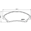 Jeu de 4 plaquettes de frein avant BREMBO P 79 032 - Visuel 2