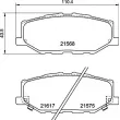 Jeu de 4 plaquettes de frein avant BREMBO P 79 040 - Visuel 2