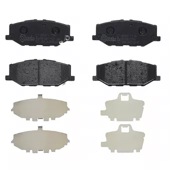 Jeu de 4 plaquettes de frein avant BREMBO P 79 040