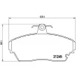 Jeu de 4 plaquettes de frein avant BREMBO P 82 001 - Visuel 2