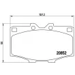 Jeu de 4 plaquettes de frein avant BREMBO P 83 006 - Visuel 2