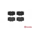 Jeu de 4 plaquettes de frein avant BREMBO P 83 006 - Visuel 1