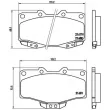 Jeu de 4 plaquettes de frein avant BREMBO P 83 009 - Visuel 2