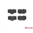Jeu de 4 plaquettes de frein avant BREMBO P 83 009 - Visuel 1