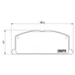 Jeu de 4 plaquettes de frein avant BREMBO P 83 011 - Visuel 2