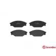 Jeu de 4 plaquettes de frein avant BREMBO P 83 013 - Visuel 1