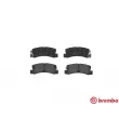 Jeu de 4 plaquettes de frein arrière BREMBO P 83 015 - Visuel 1