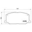 Jeu de 4 plaquettes de frein avant BREMBO P 83 016 - Visuel 2