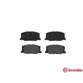 Jeu de 4 plaquettes de frein avant BREMBO P 83 016