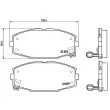 Jeu de 4 plaquettes de frein avant BREMBO P 83 020 - Visuel 2